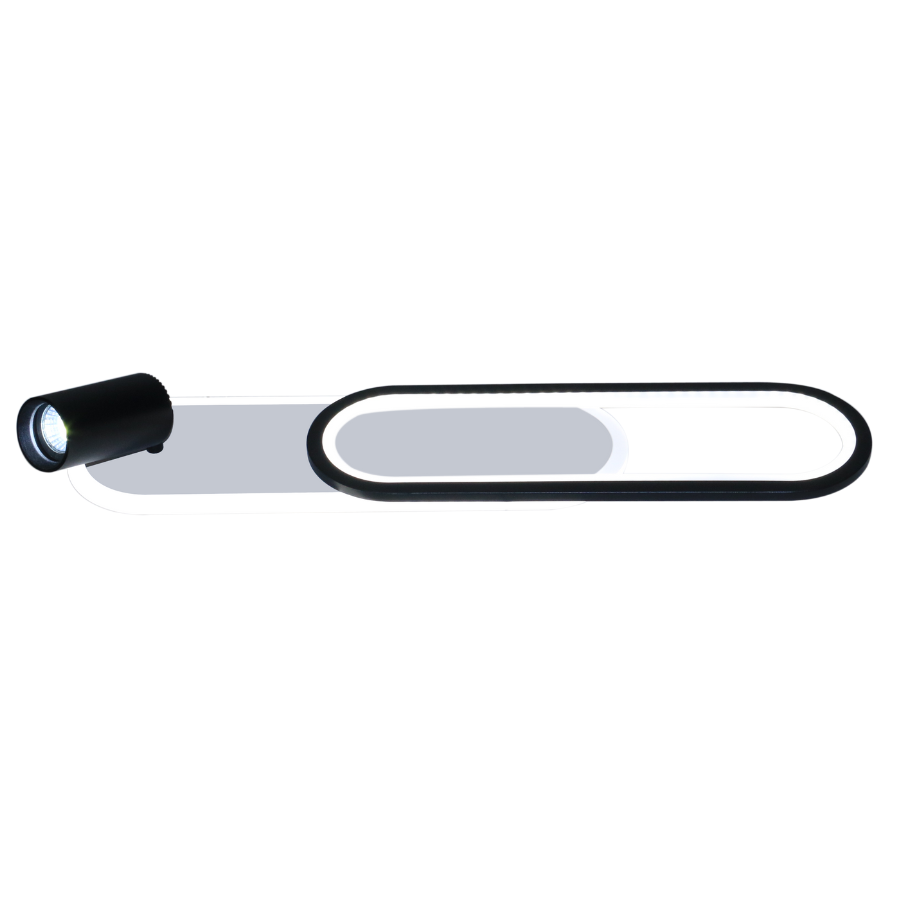 Spot Parma 1 Long czarno–biały LED 18W CCT + GU10
